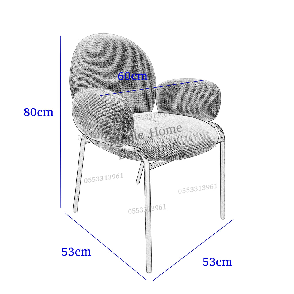 Dining Chairs Velvet Cushion Seat Chair Stainless Steel Golden Legs Dining Room Chair