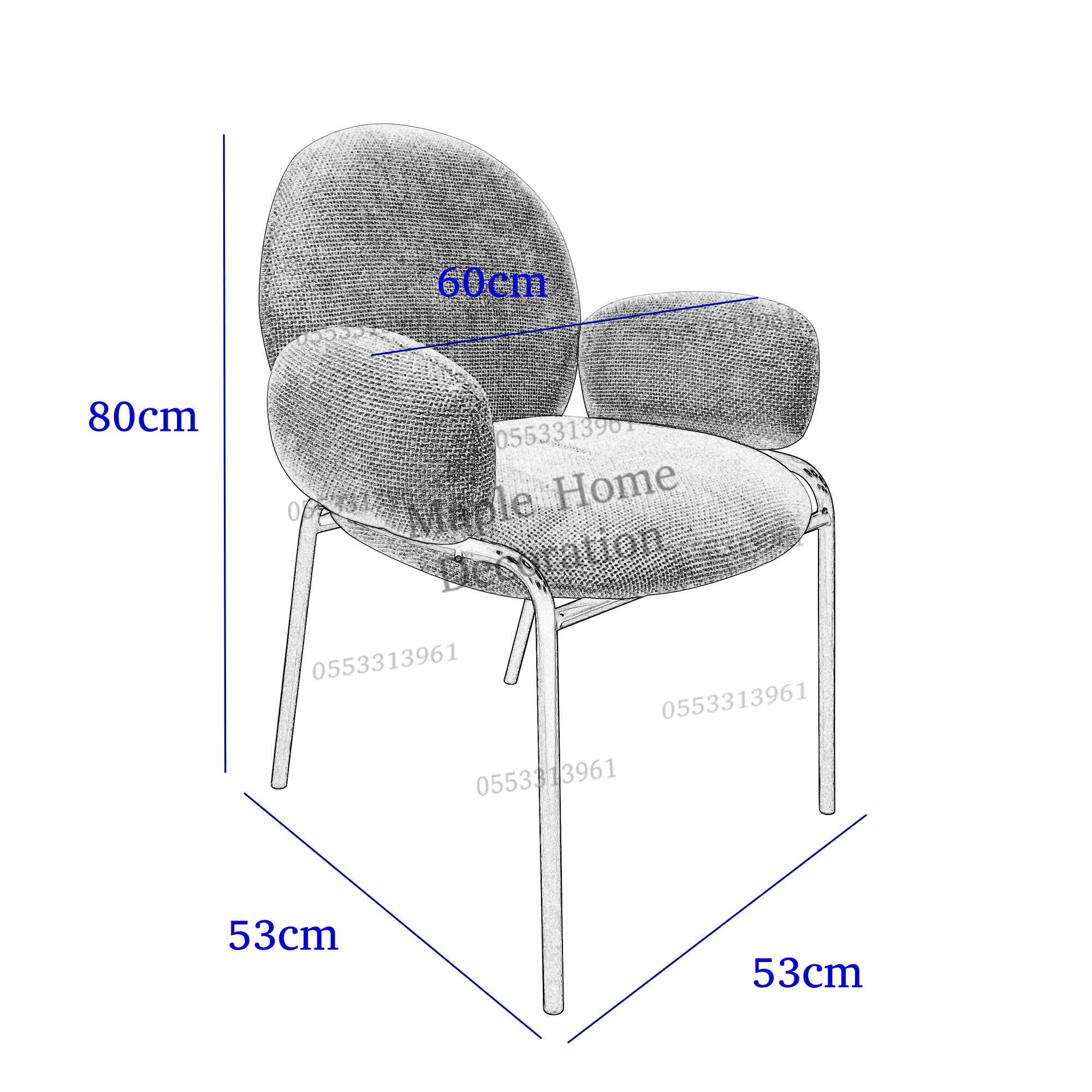 Dining Chairs Velvet Cushion Seat Chair Stainless Steel Golden Legs Dining Room Chair