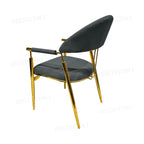 Dining Chairs Velvet Cushion Seat Chair Stainless Steel Golden Legs Dining Room Chair