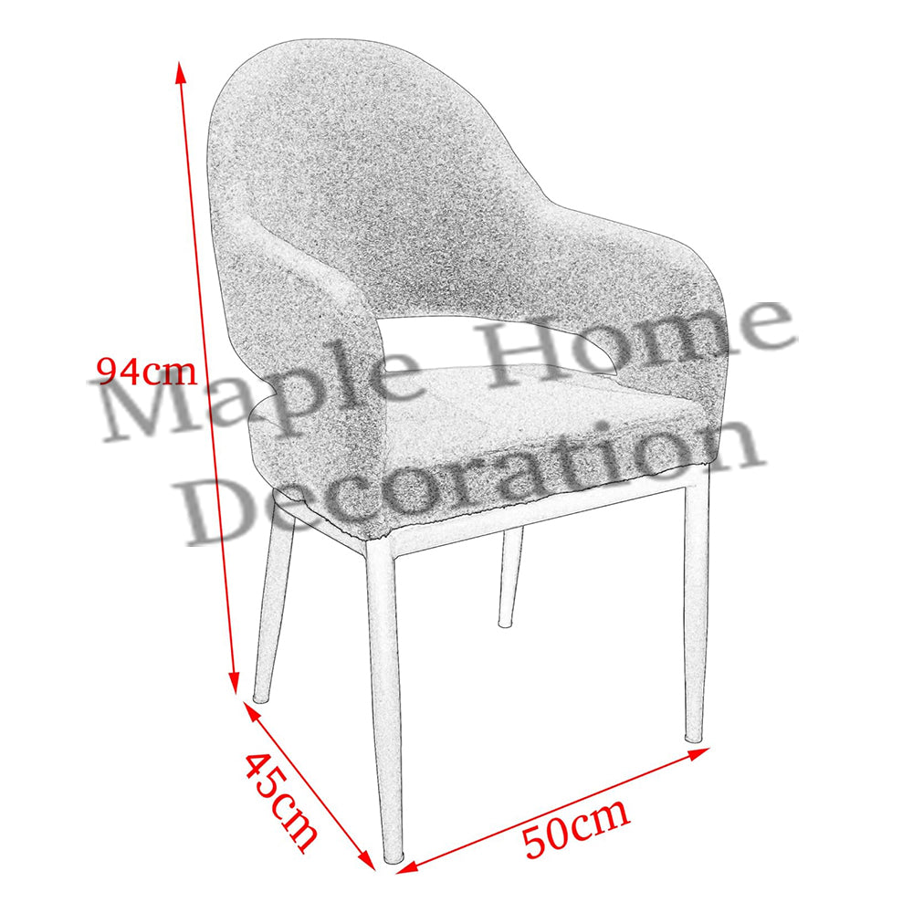 Dining Chairs Velvet Cushion Seat Chair Stainless Steel Golden Legs Dining Room Chair