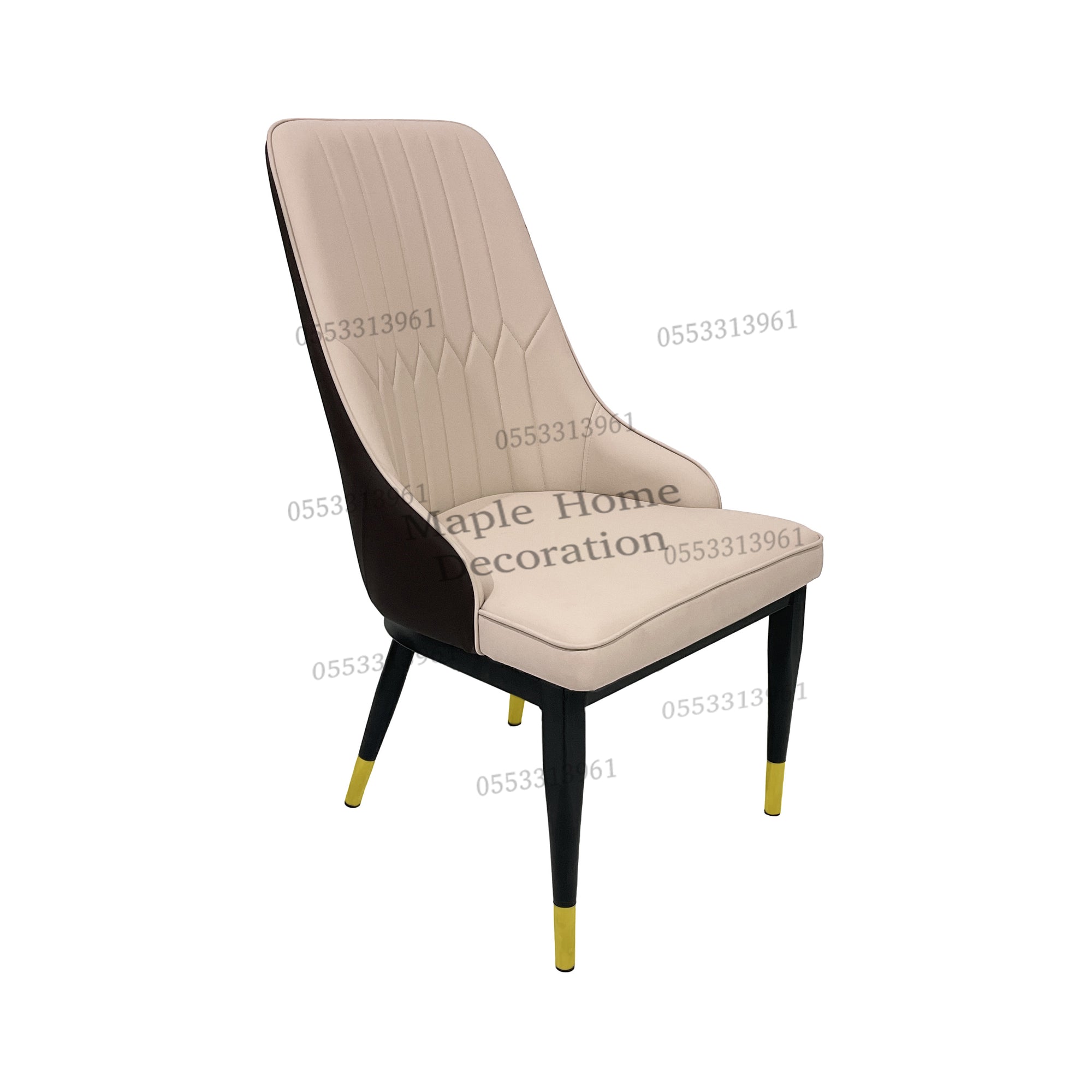 Dining Chairs Velvet Cushion Seat Chair Stainless Steel Golden Legs Dining Room Chair