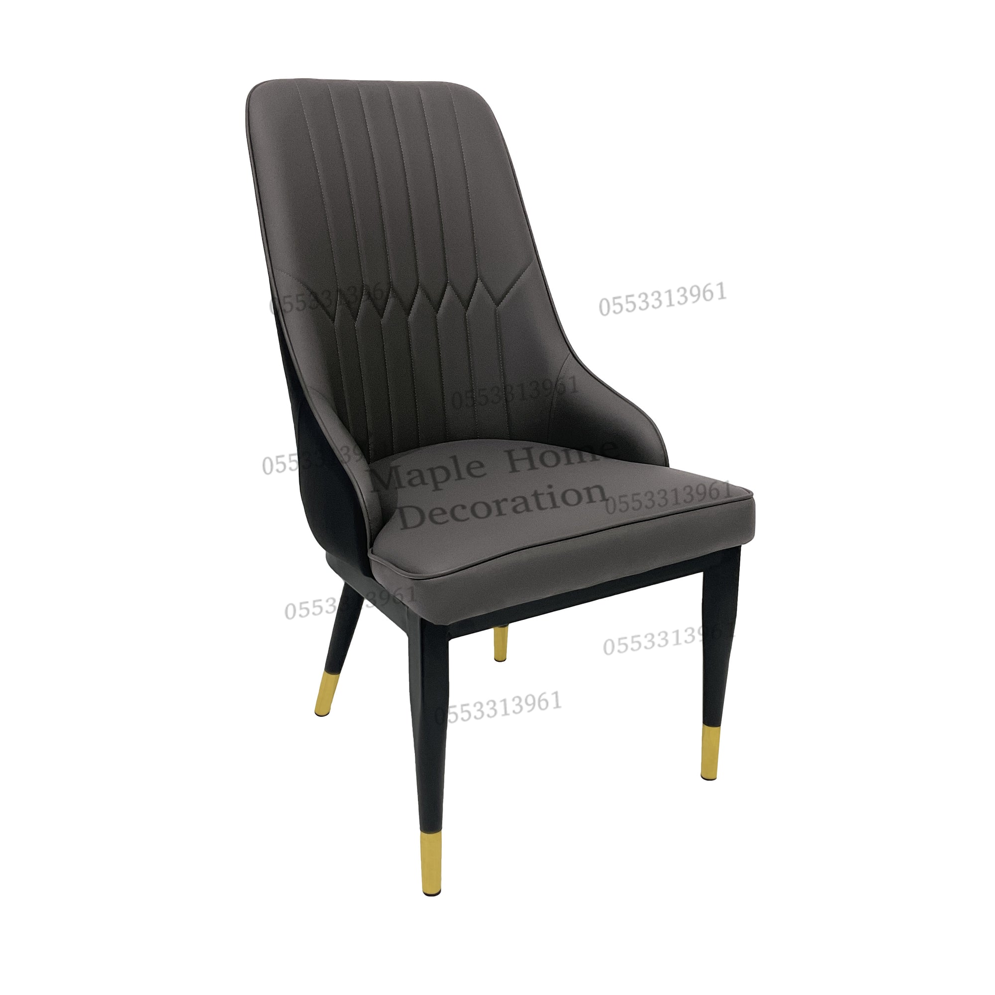 Dining Chairs Velvet Cushion Seat Chair Stainless Steel Golden Legs Dining Room Chair