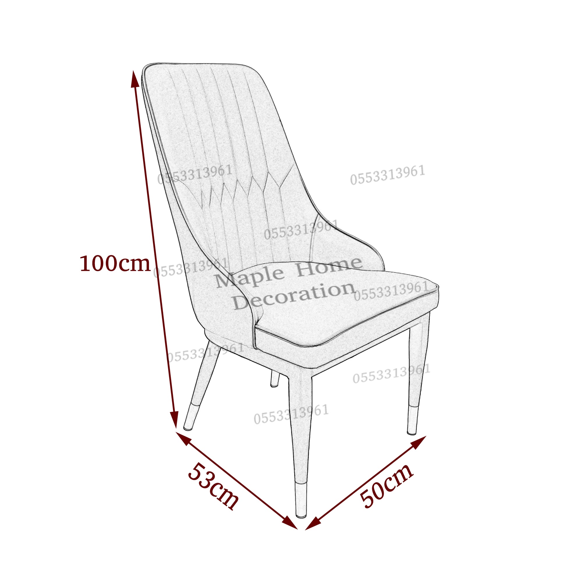 Dining Chairs Velvet Cushion Seat Chair Stainless Steel Golden Legs Dining Room Chair
