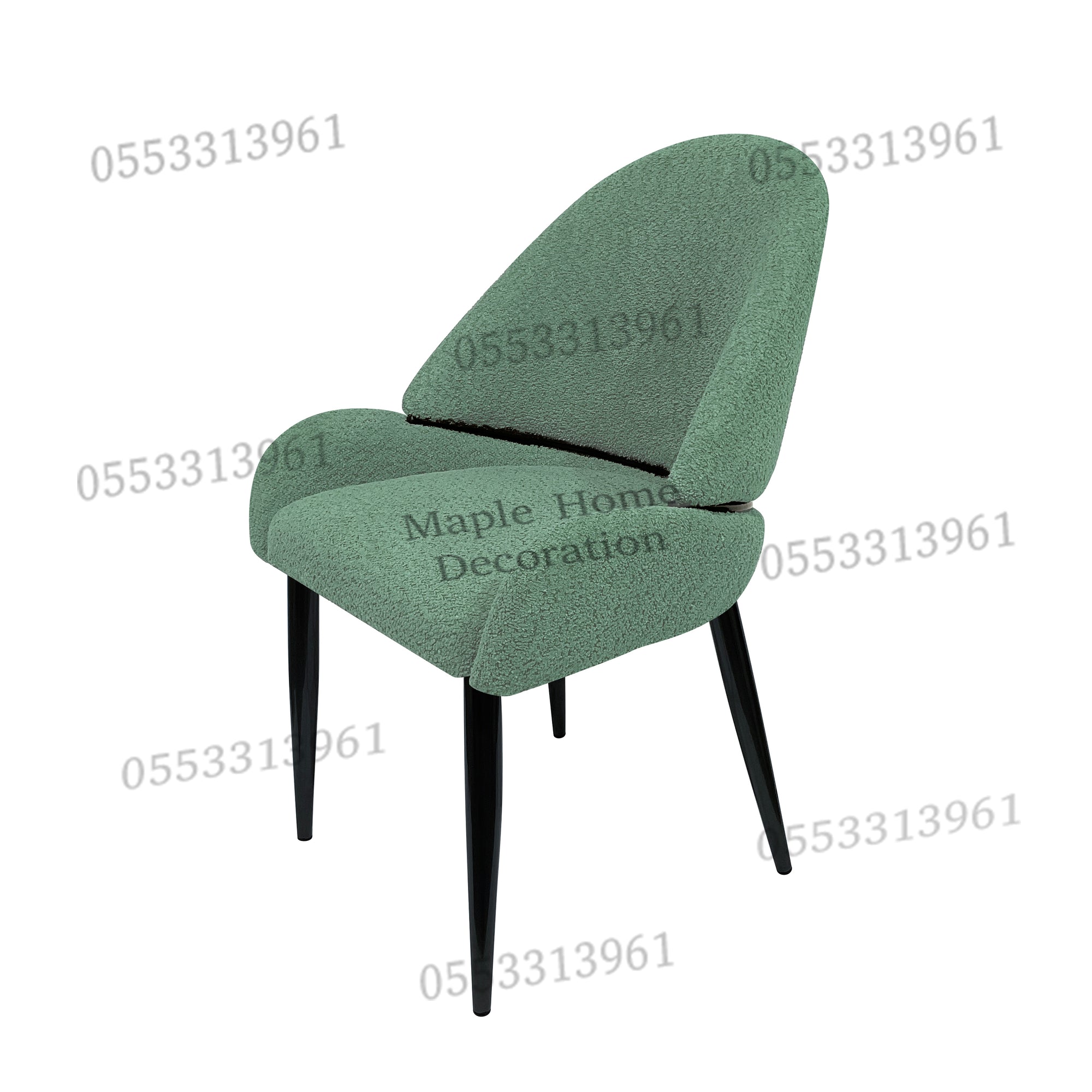 Dining Chairs Velvet Cushion Seat Chair Stainless Steel Golden Legs Dining Room Chair