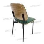 Dining Chairs Velvet Cushion Seat Chair Stainless Steel Golden Legs Dining Room Chair