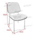 Dining Chairs Velvet Cushion Seat Chair Stainless Steel Golden Legs Dining Room Chair