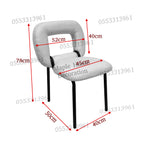 Dining Chairs Velvet Cushion Seat Chair Stainless Steel Golden Legs Dining Room Chair