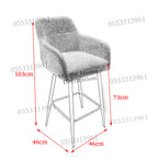 High Bar Stool 75cm Legs Stable Stylish Seating