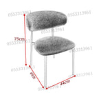 Dining Chairs Velvet Cushion Seat Chair Stainless Steel Golden Legs Dining Room Chair