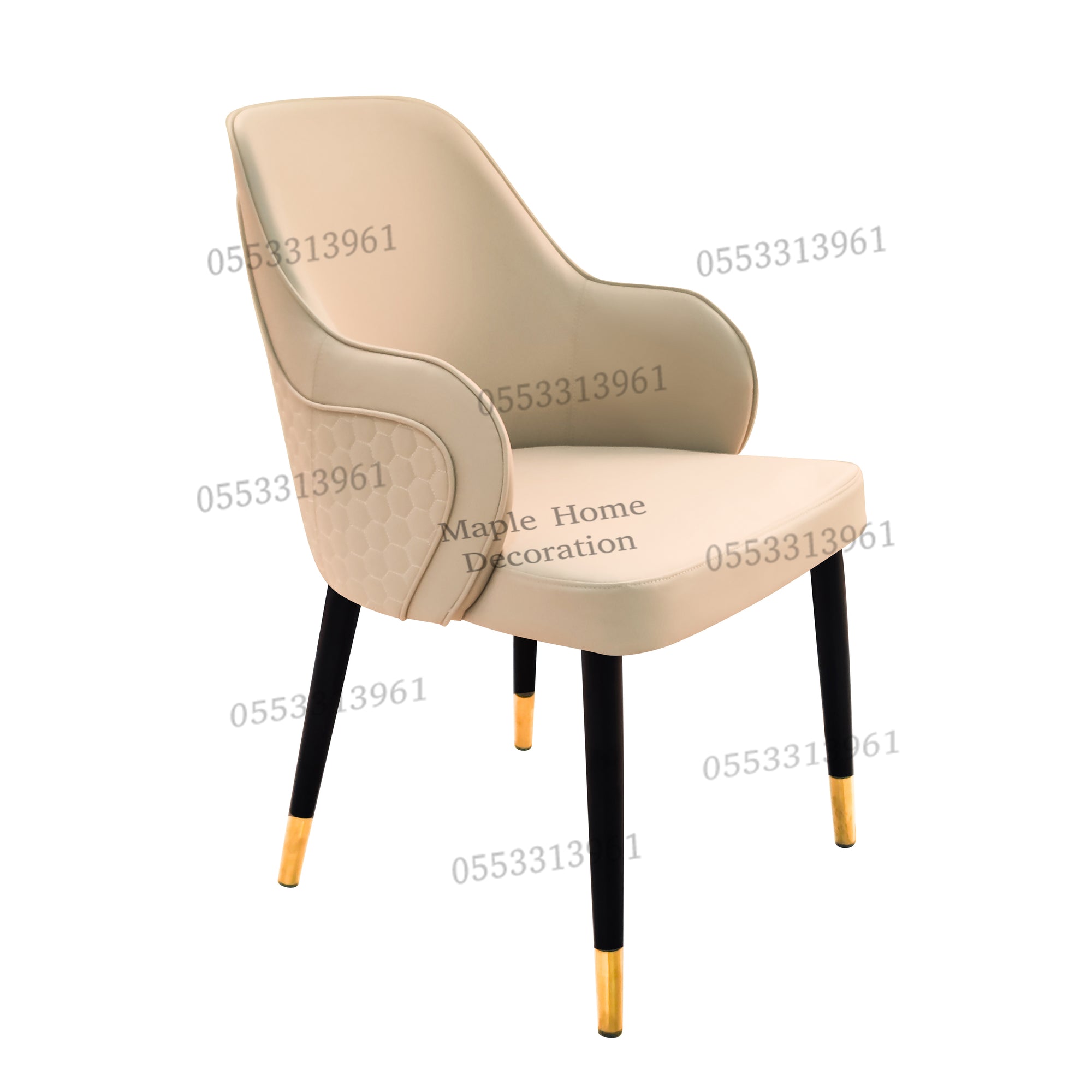 Dining Chairs Velvet Cushion Seat Chair Stainless Steel Golden Legs Dining Room Chair