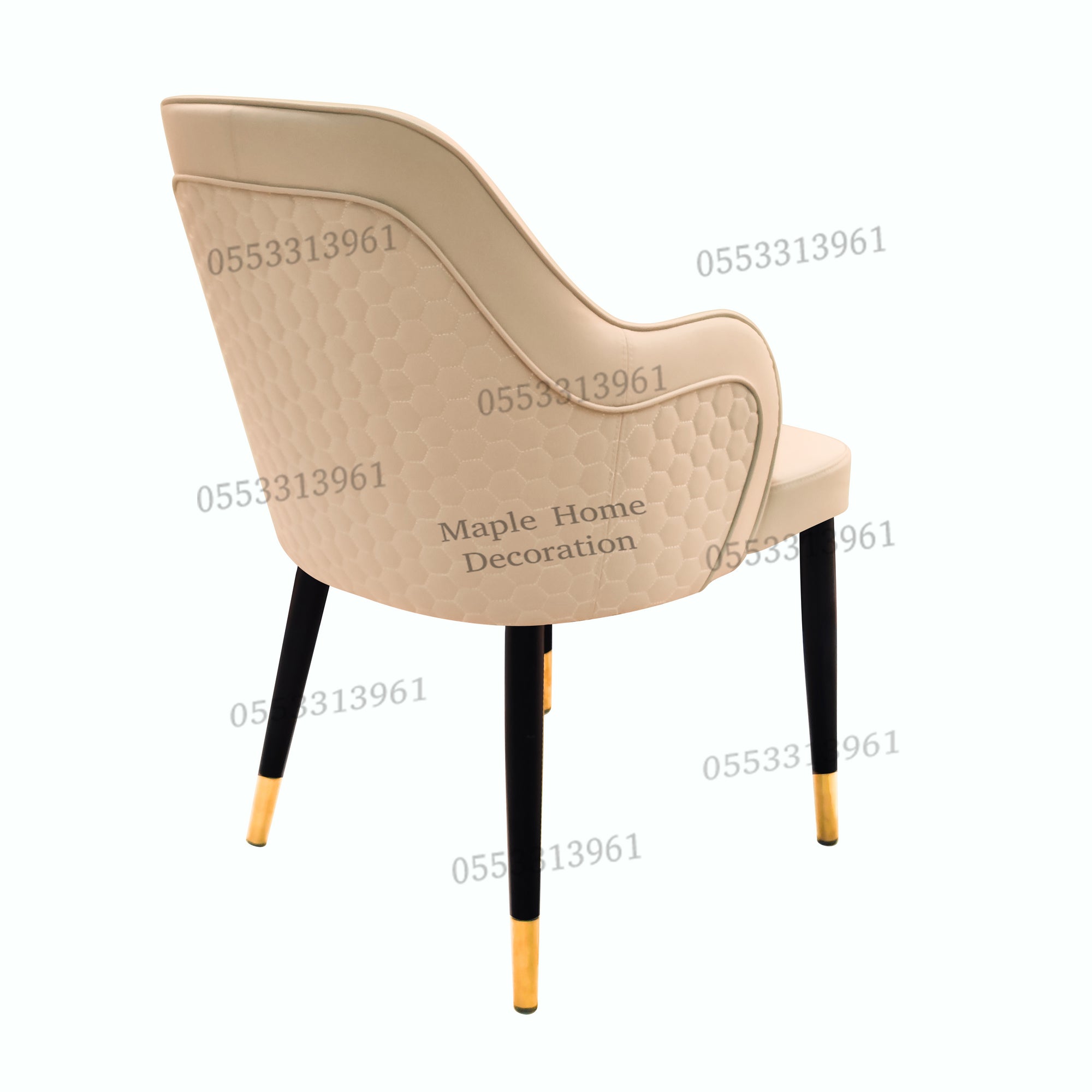 Dining Chairs Velvet Cushion Seat Chair Stainless Steel Golden Legs Dining Room Chair
