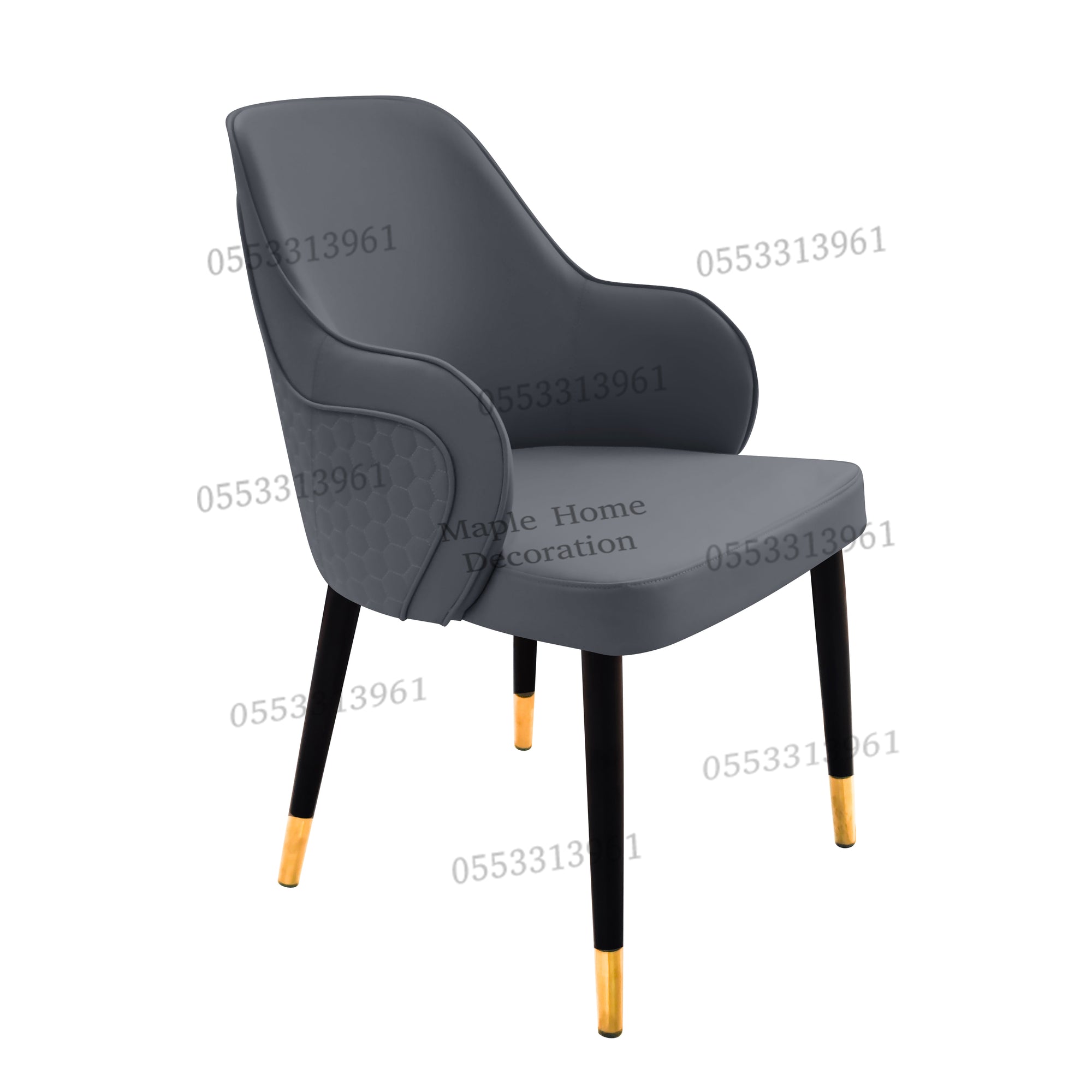 Dining Chairs Velvet Cushion Seat Chair Stainless Steel Golden Legs Dining Room Chair