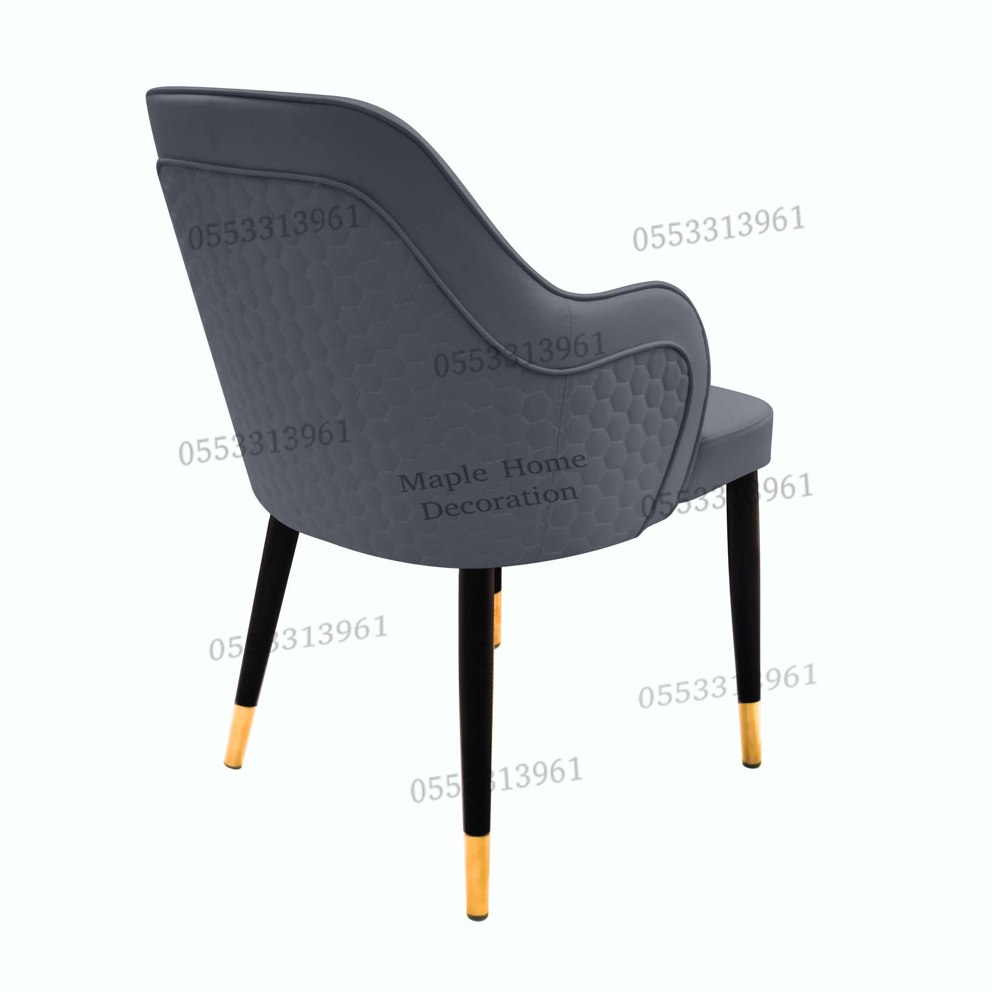 Dining Chairs Velvet Cushion Seat Chair Stainless Steel Golden Legs Dining Room Chair
