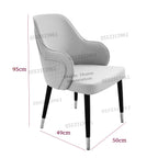 Dining Chairs Velvet Cushion Seat Chair Stainless Steel Golden Legs Dining Room Chair
