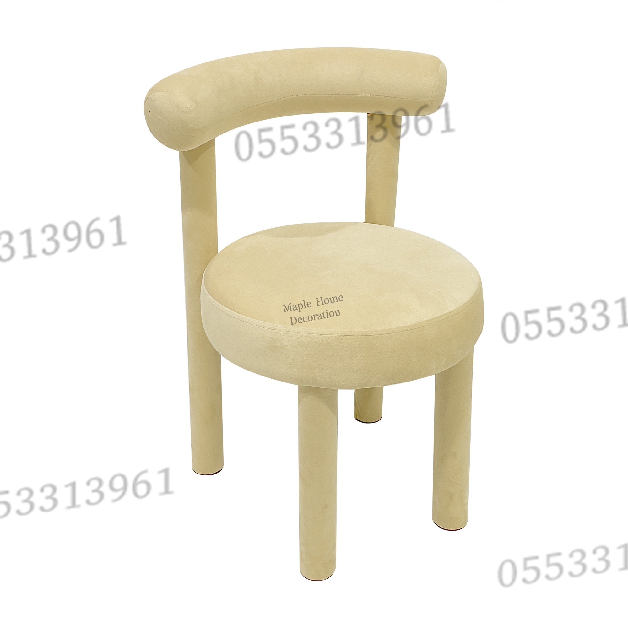 Dining Chairs Velvet Cushion Seat Chair Stainless Steel Golden Legs Dining Room Chair