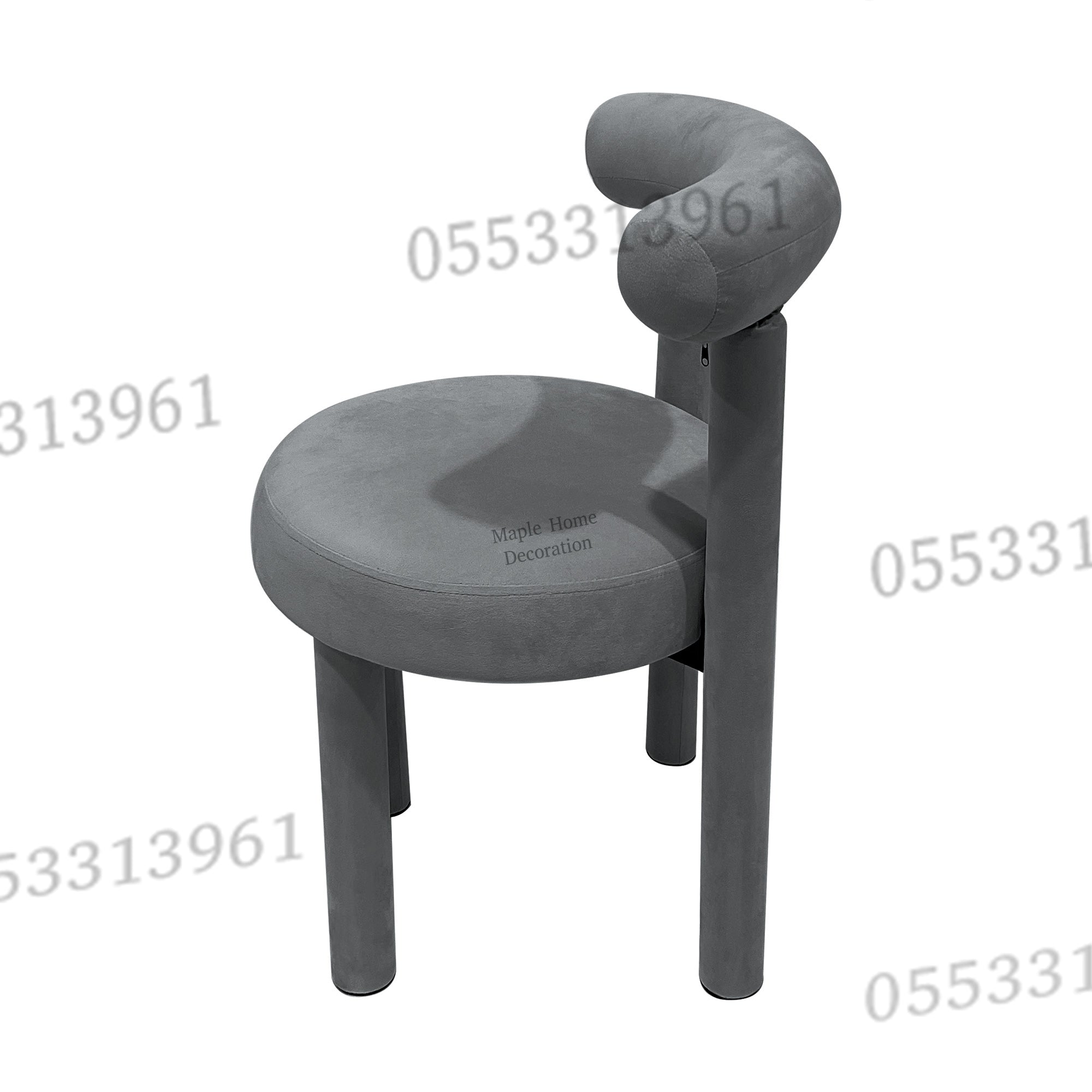 Dining Chairs Velvet Cushion Seat Chair Stainless Steel Golden Legs Dining Room Chair