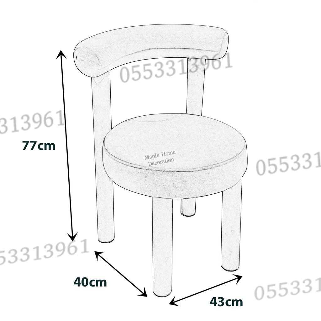 Dining Chairs Velvet Cushion Seat Chair Stainless Steel Golden Legs Dining Room Chair