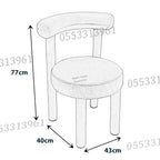 Dining Chairs Velvet Cushion Seat Chair Stainless Steel Golden Legs Dining Room Chair