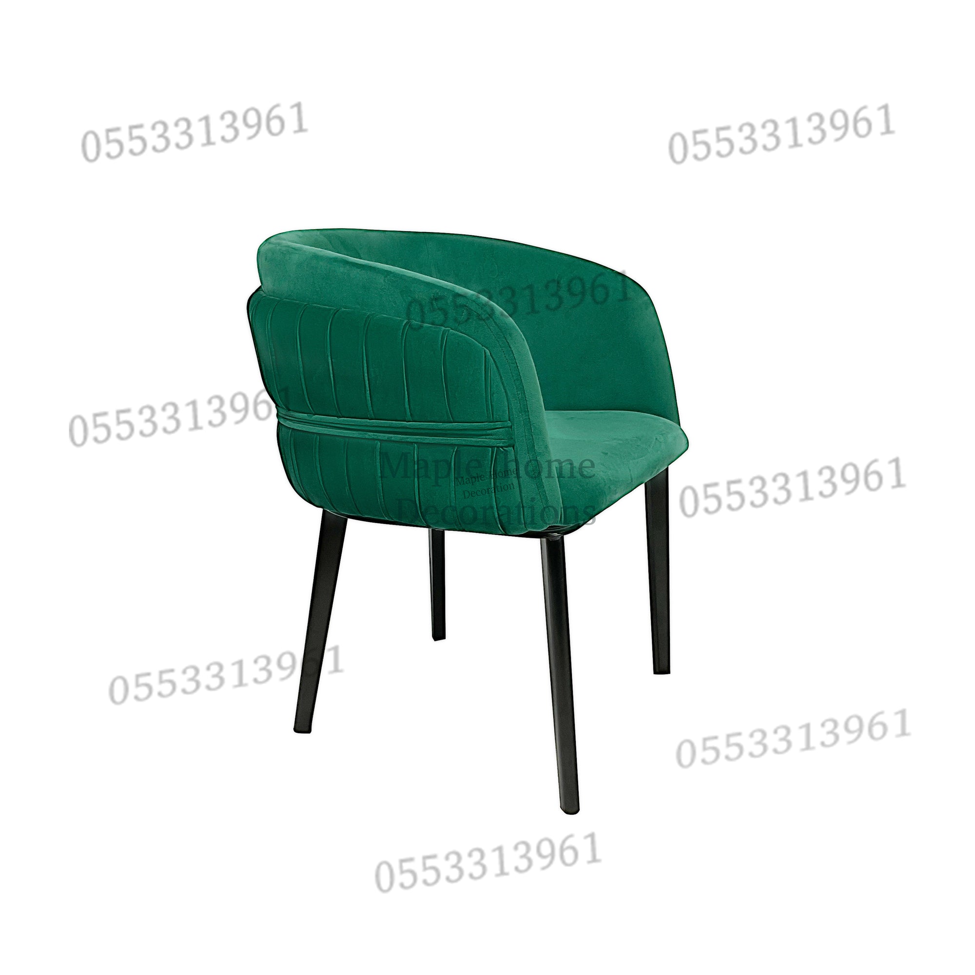 Dining Chairs Velvet Cushion Seat Chair Stainless Steel Golden Legs Dining Room Chair