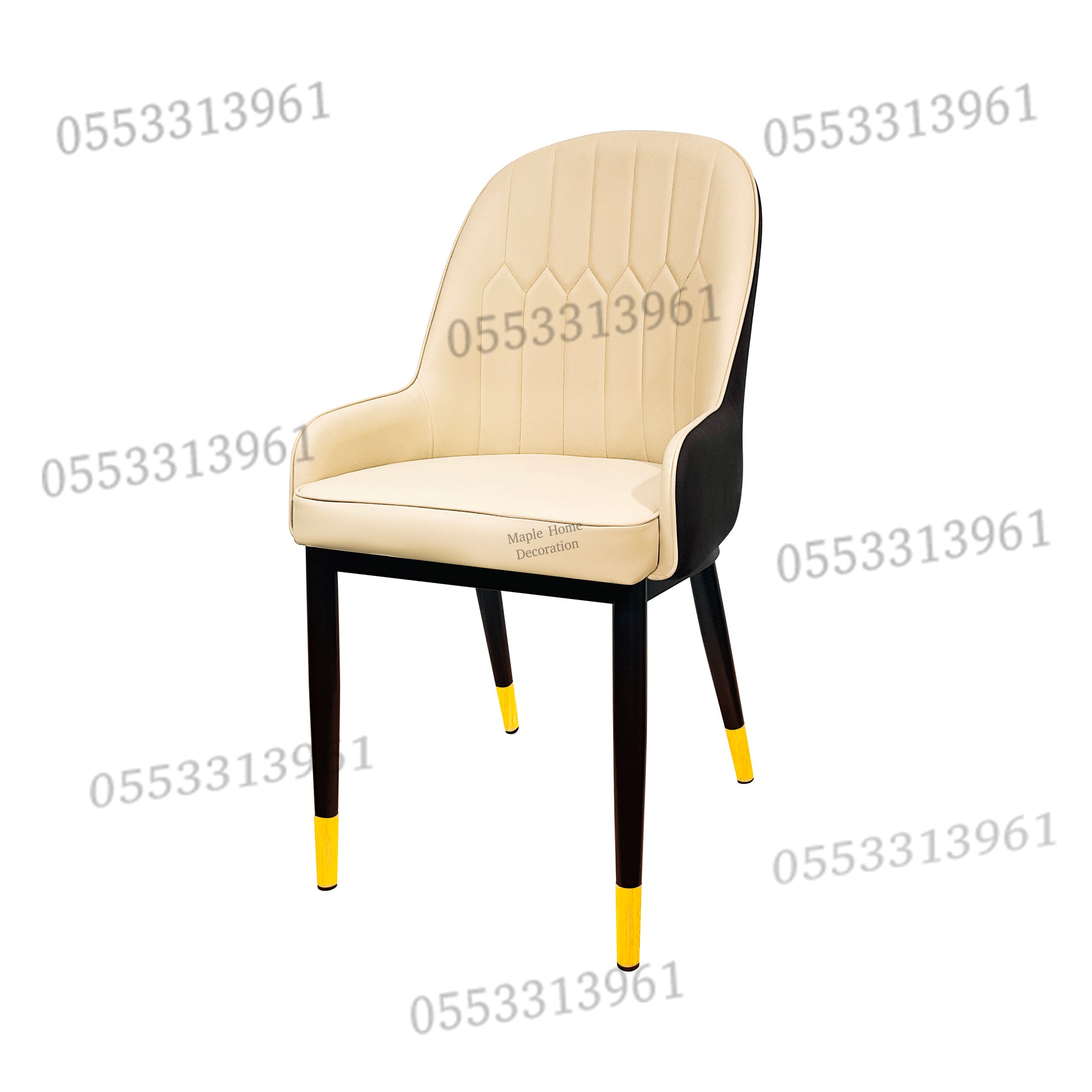Dining Chairs Velvet Cushion Seat Chair Stainless Steel Golden Legs Dining Room Chair