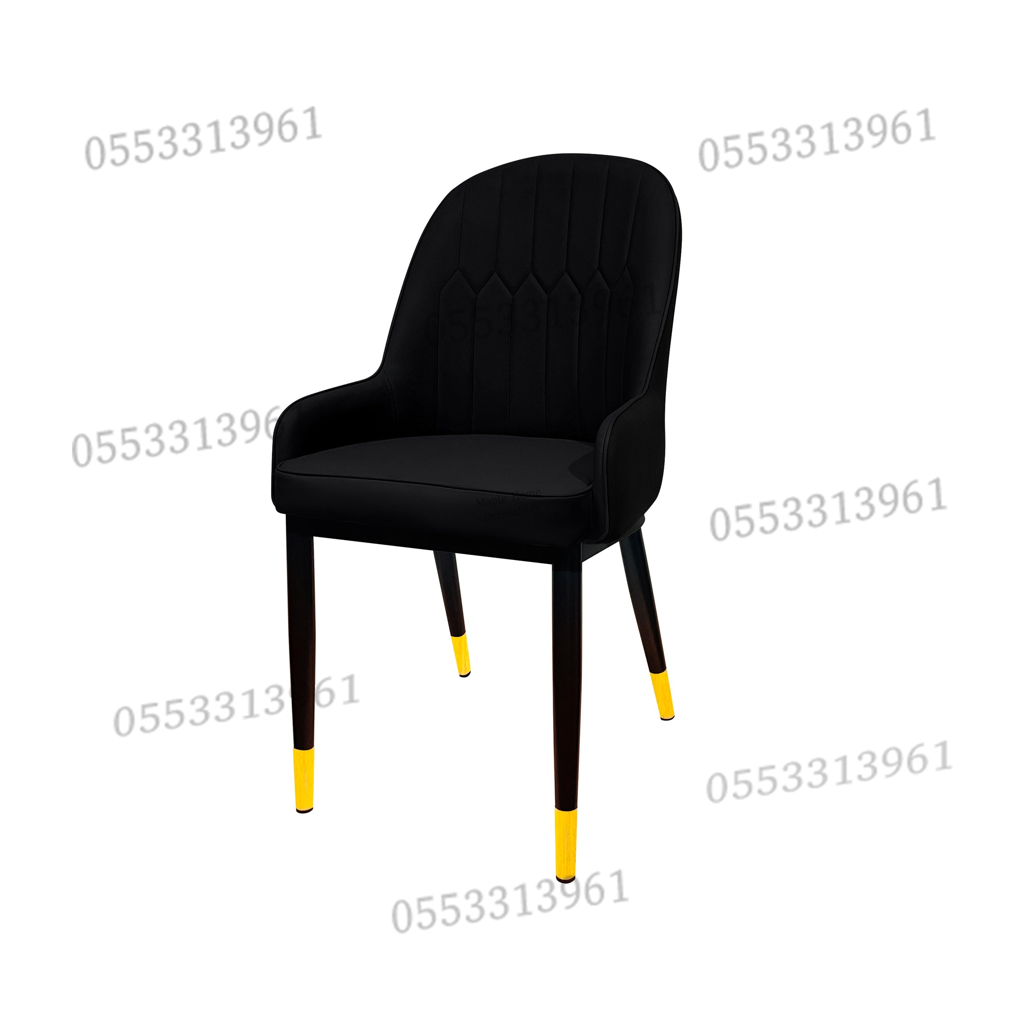 Dining Chairs Velvet Cushion Seat Chair Stainless Steel Golden Legs Dining Room Chair