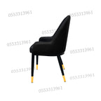 Dining Chairs Velvet Cushion Seat Chair Stainless Steel Golden Legs Dining Room Chair
