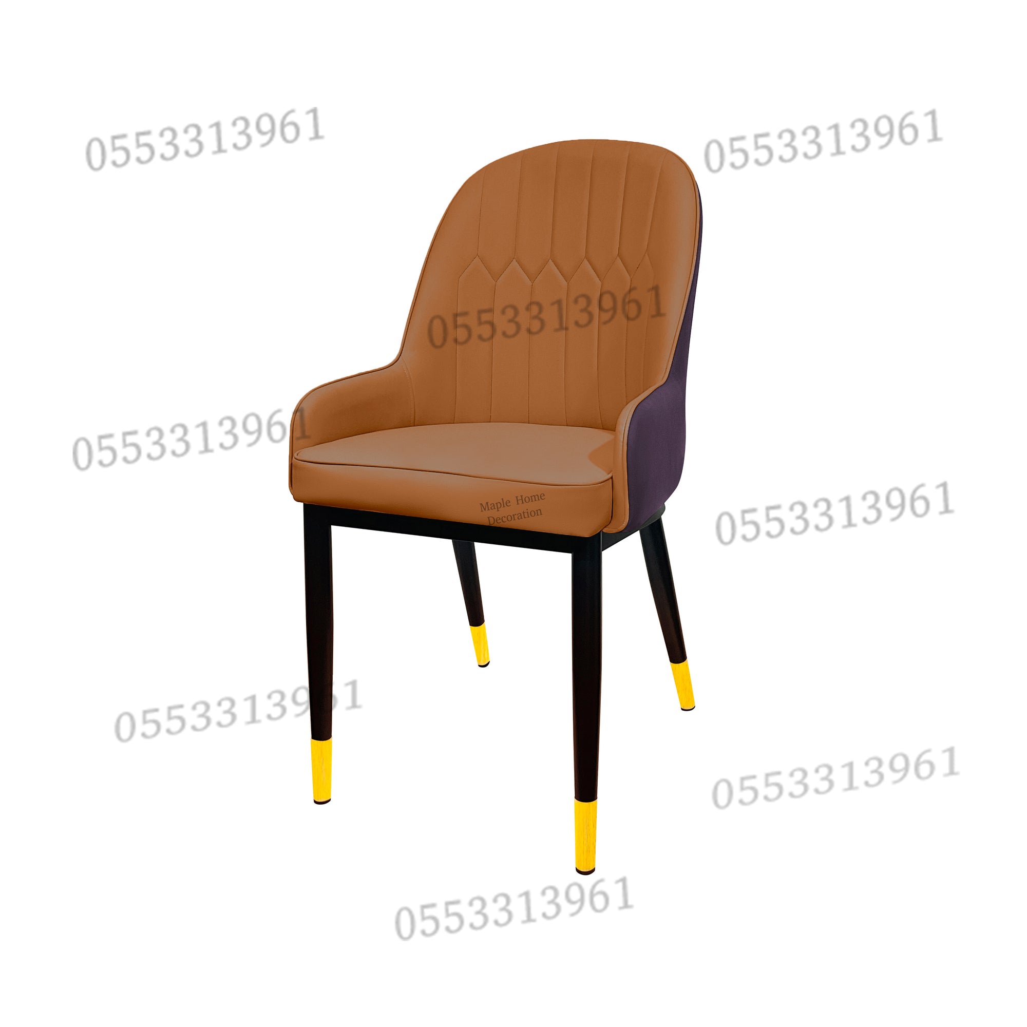 Dining Chairs Velvet Cushion Seat Chair Stainless Steel Golden Legs Dining Room Chair