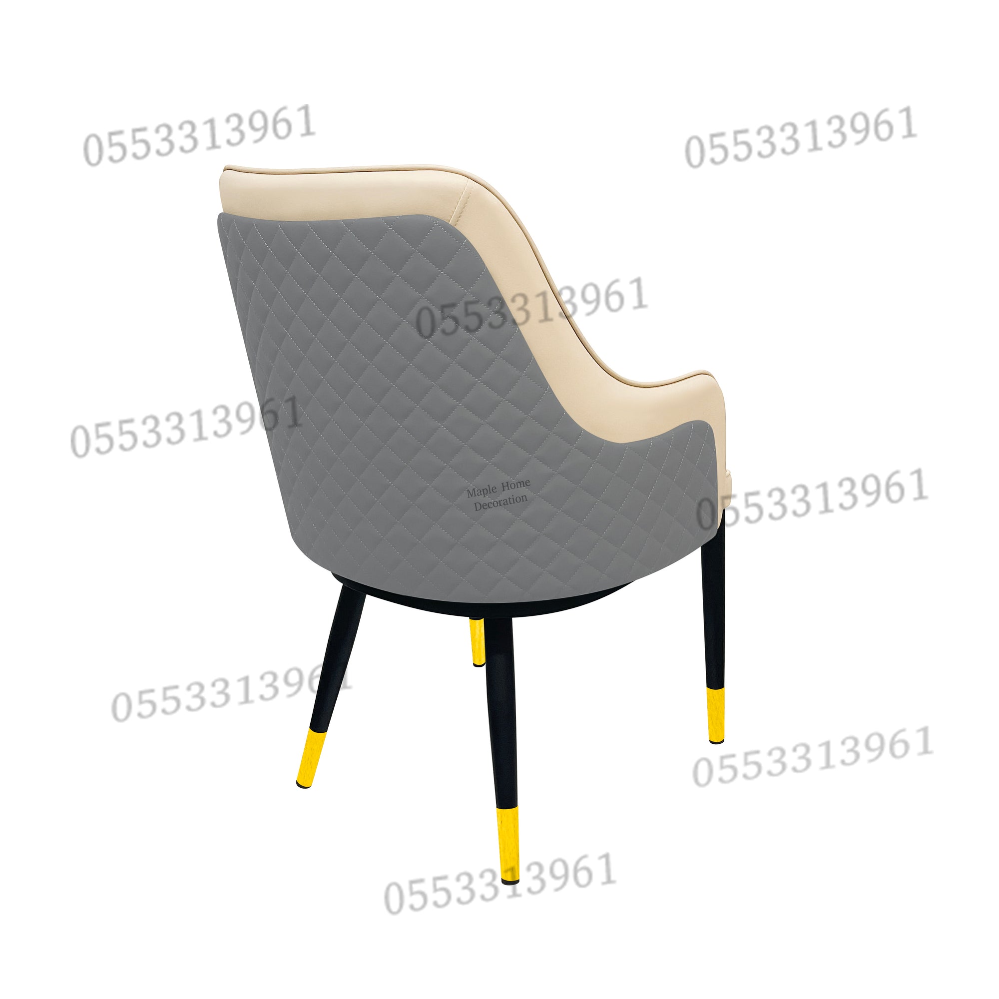 Dining Chairs Velvet Cushion Seat Chair Stainless Steel Golden Legs Dining Room Chair
