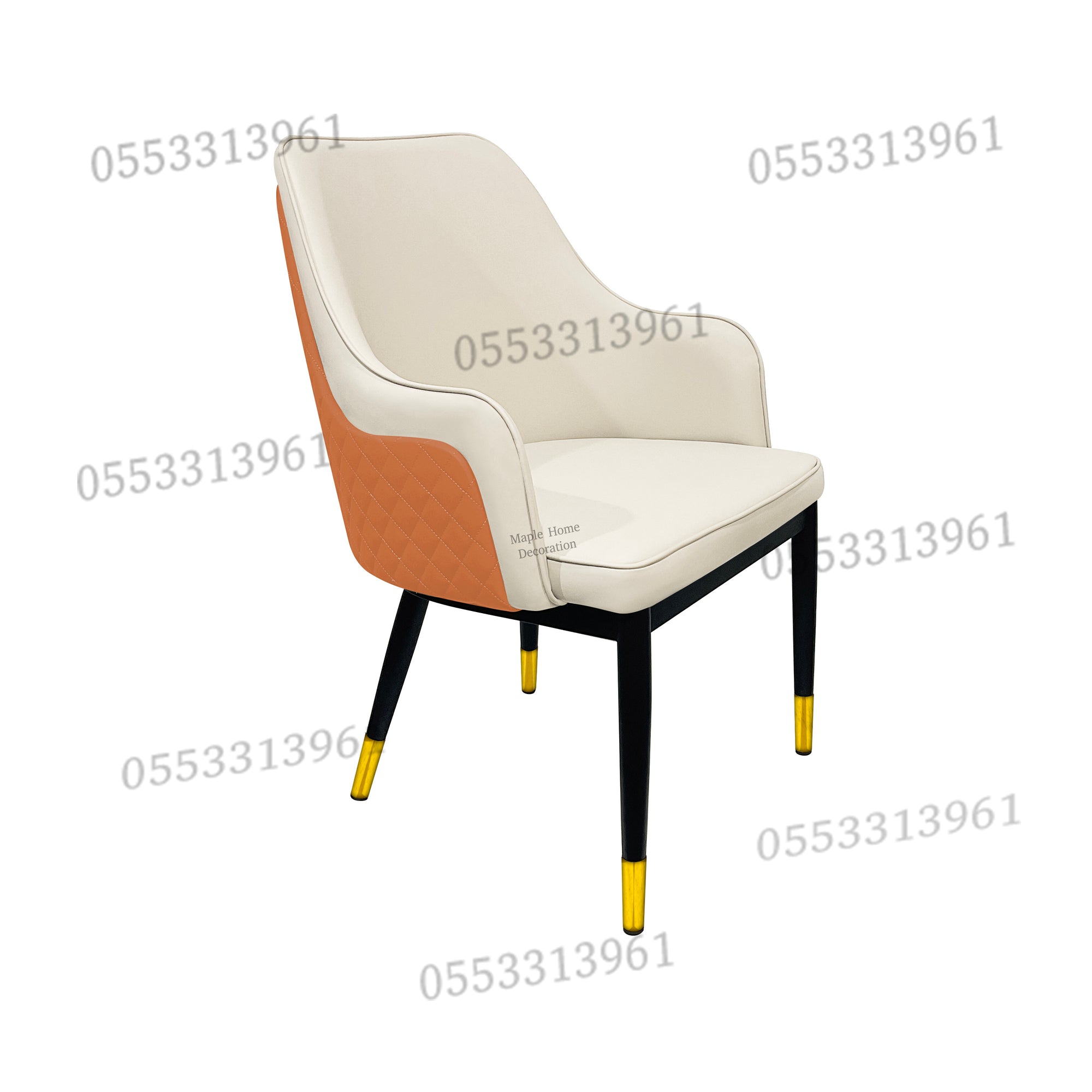 Dining Chairs Velvet Cushion Seat Chair Stainless Steel Golden Legs Dining Room Chair