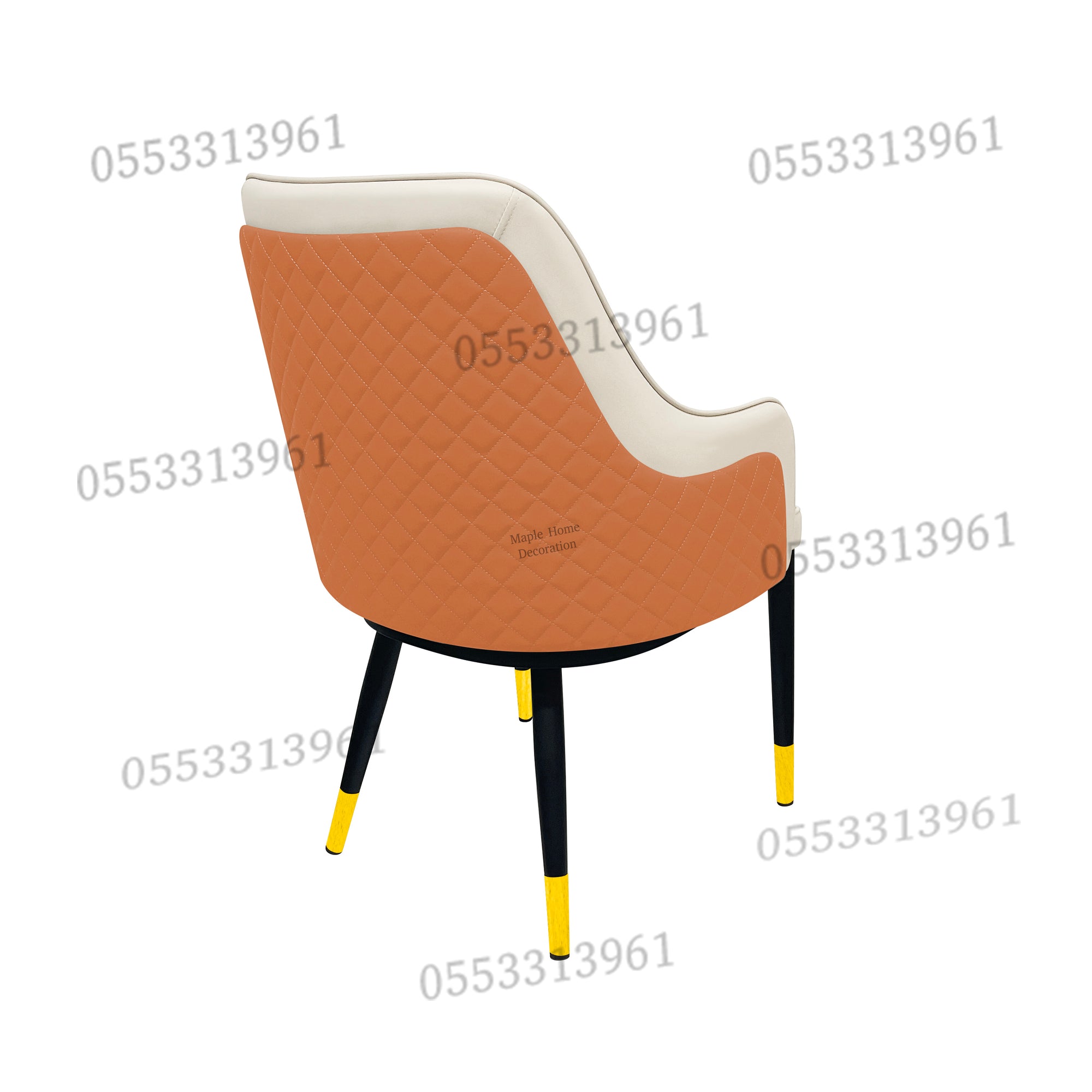 Dining Chairs Velvet Cushion Seat Chair Stainless Steel Golden Legs Dining Room Chair
