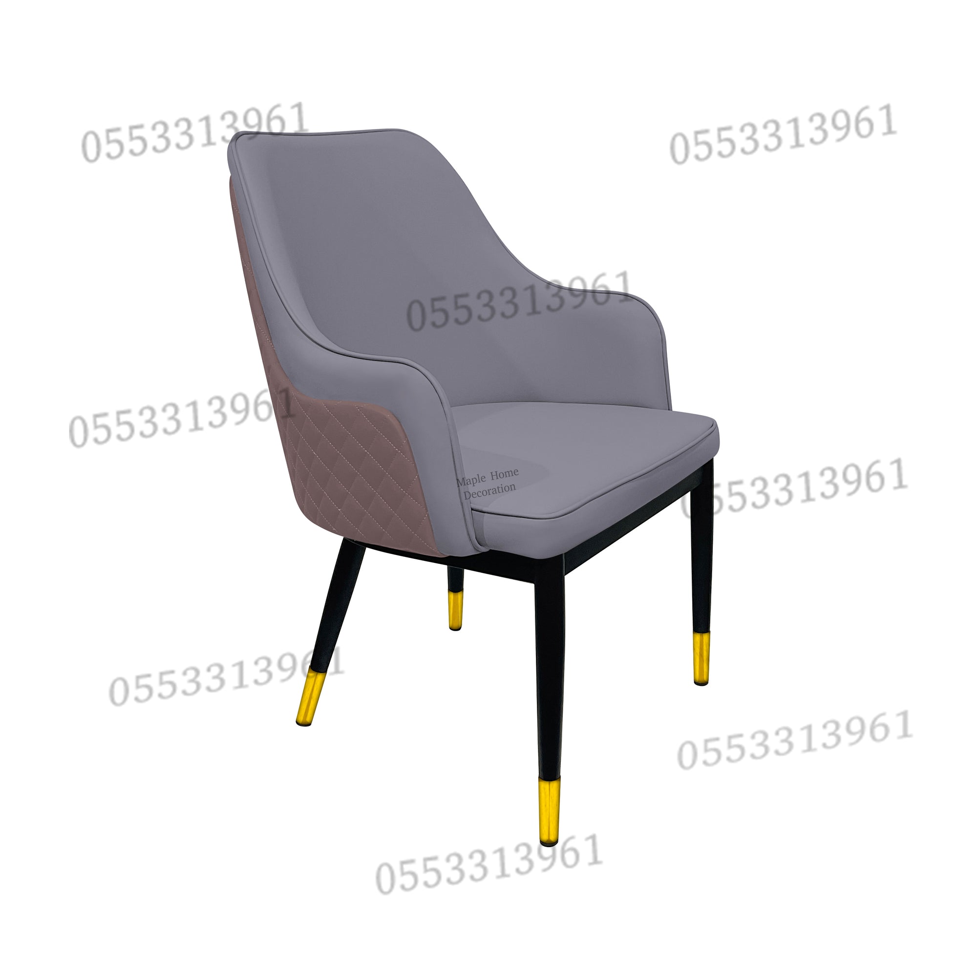 Dining Chairs Velvet Cushion Seat Chair Stainless Steel Golden Legs Dining Room Chair