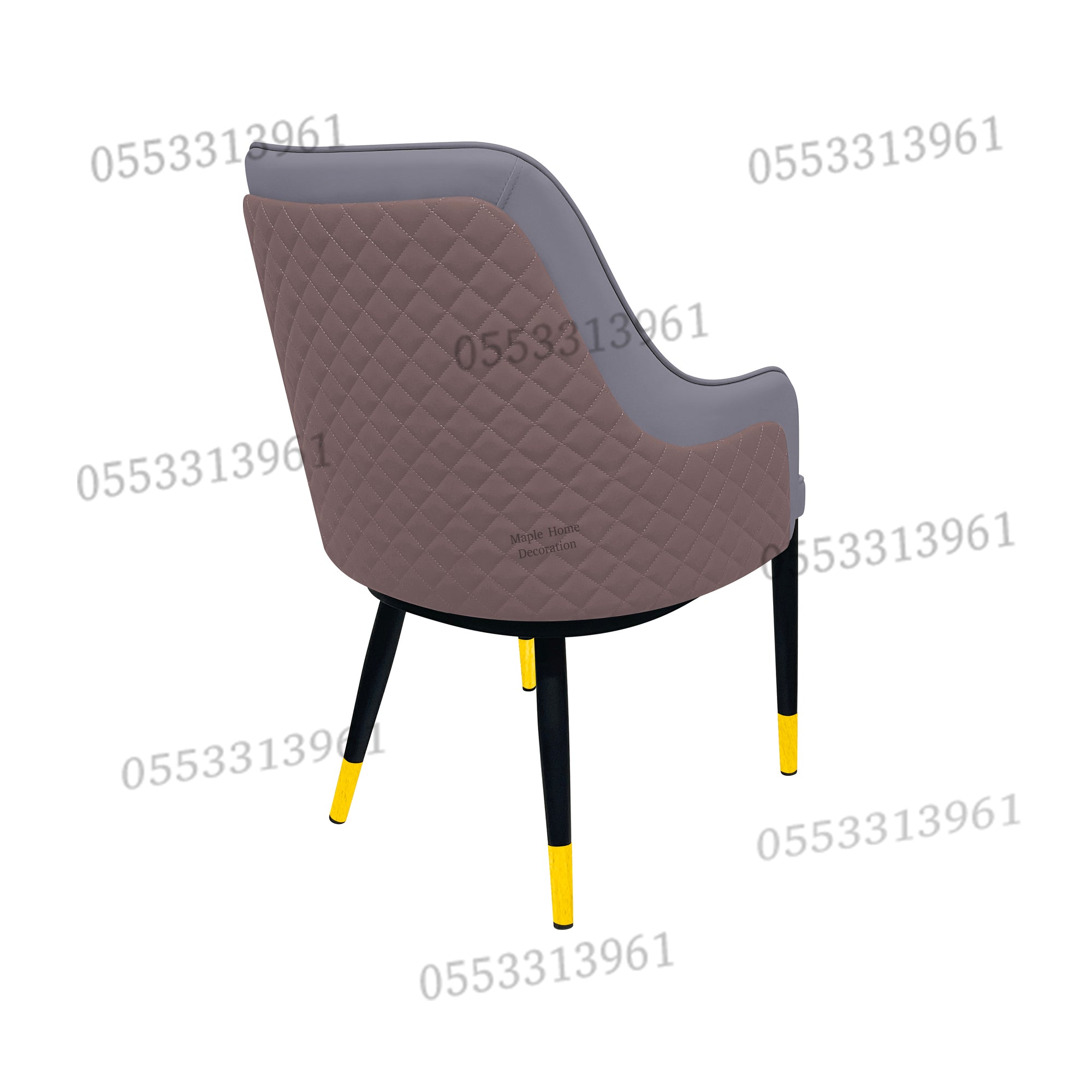 Dining Chairs Velvet Cushion Seat Chair Stainless Steel Golden Legs Dining Room Chair