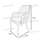 Dining Chairs Velvet Cushion Seat Chair Stainless Steel Golden Legs Dining Room Chair