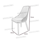 Dining Chairs Velvet Cushion Seat Chair Stainless Steel Golden Legs Dining Room Chair