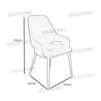 Dining Chairs Velvet Cushion Seat Chair Stainless Steel Golden Legs Dining Room Chair