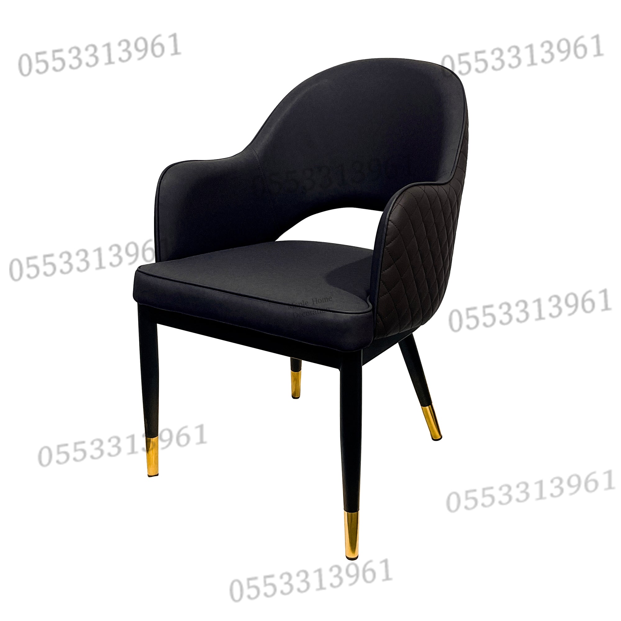 Dining Chairs Velvet Cushion Seat Chair Stainless Steel Golden Legs Dining Room Chair