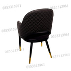 Dining Chairs Velvet Cushion Seat Chair Stainless Steel Golden Legs Dining Room Chair
