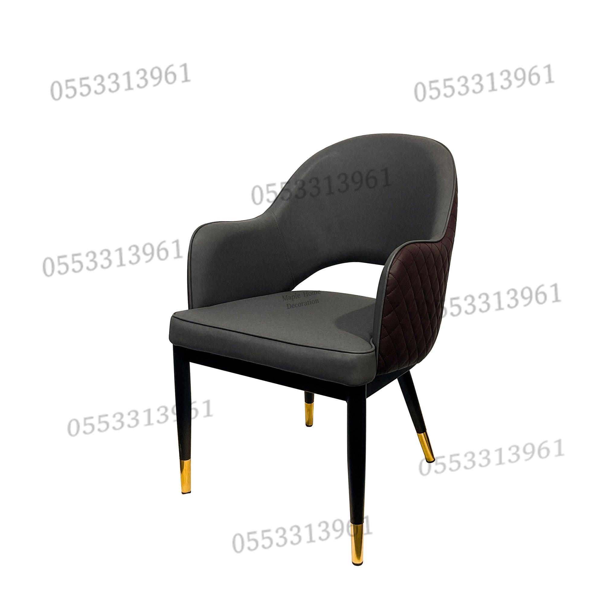 Dining Chairs Velvet Cushion Seat Chair Stainless Steel Golden Legs Dining Room Chair