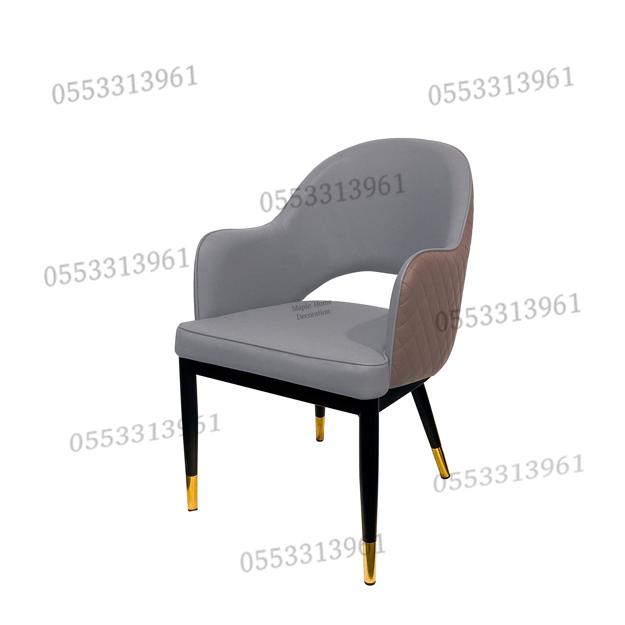 Dining Chairs Velvet Cushion Seat Chair Stainless Steel Golden Legs Dining Room Chair