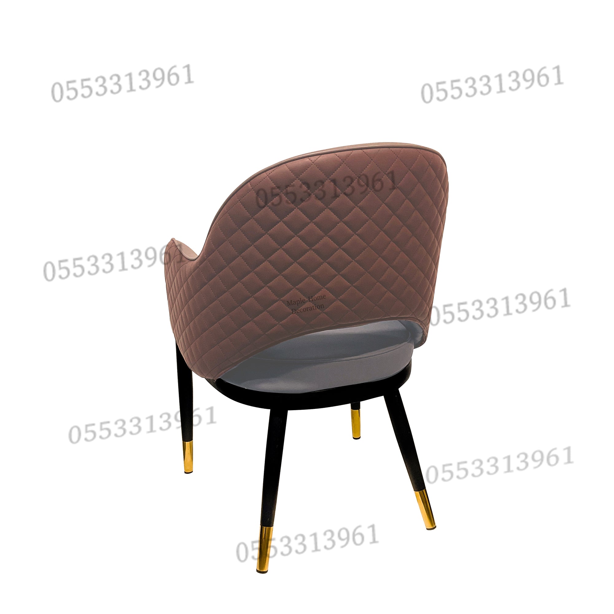 Dining Chairs Velvet Cushion Seat Chair Stainless Steel Golden Legs Dining Room Chair