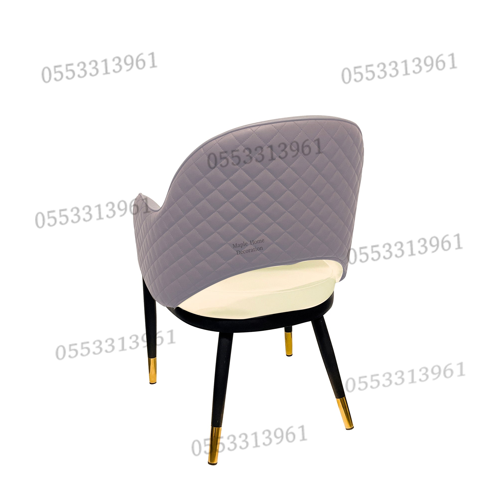 Dining Chairs Velvet Cushion Seat Chair Stainless Steel Golden Legs Dining Room Chair