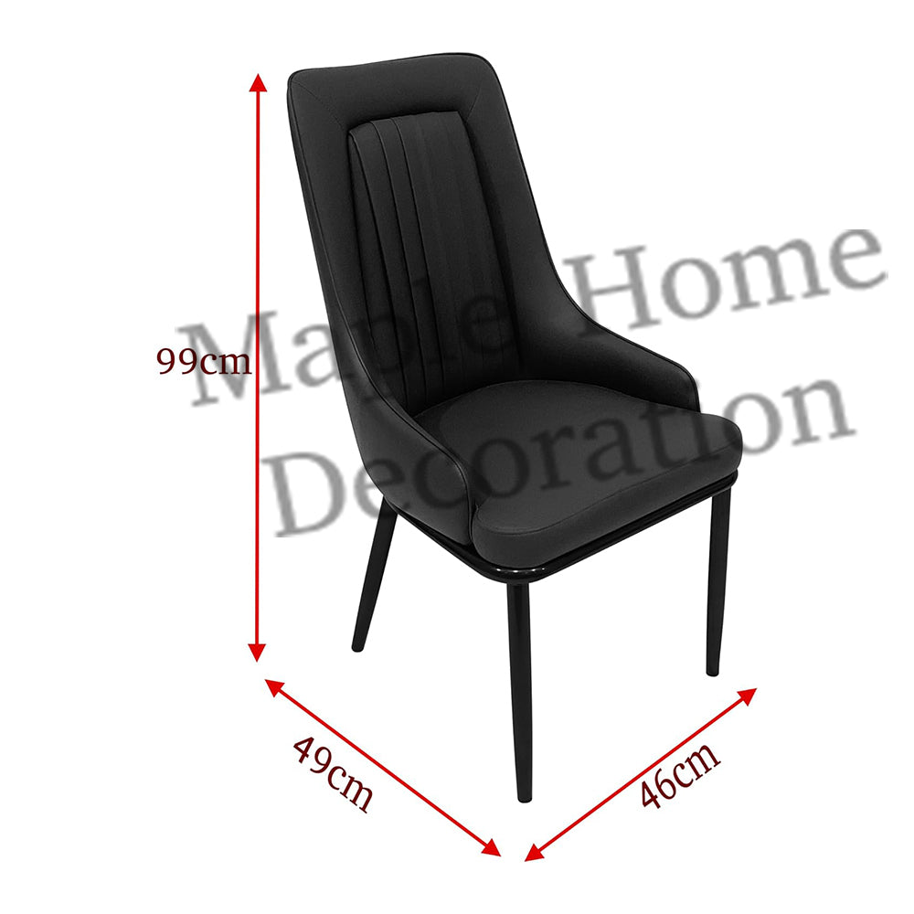Dining Chairs Velvet Cushion Seat Chair Stainless Steel Golden Legs Dining Room Chair