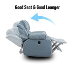 Recliner Chair,Manual/Electric Recline with Footrest, 360 Rotation & Plush Cotton Padding