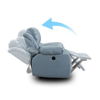 Recliner Chair,Manual/Electric Recline with Footrest, 360 Rotation & Plush Cotton Padding
