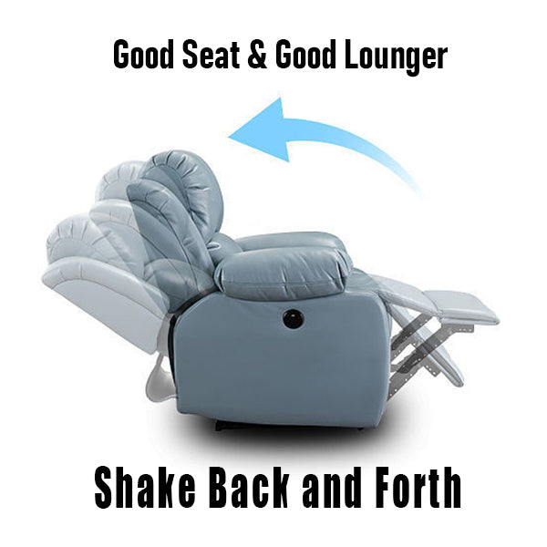 Recliner Chair,Manual/Electric Recline with Footrest, 360 Rotation & Plush Cotton Padding