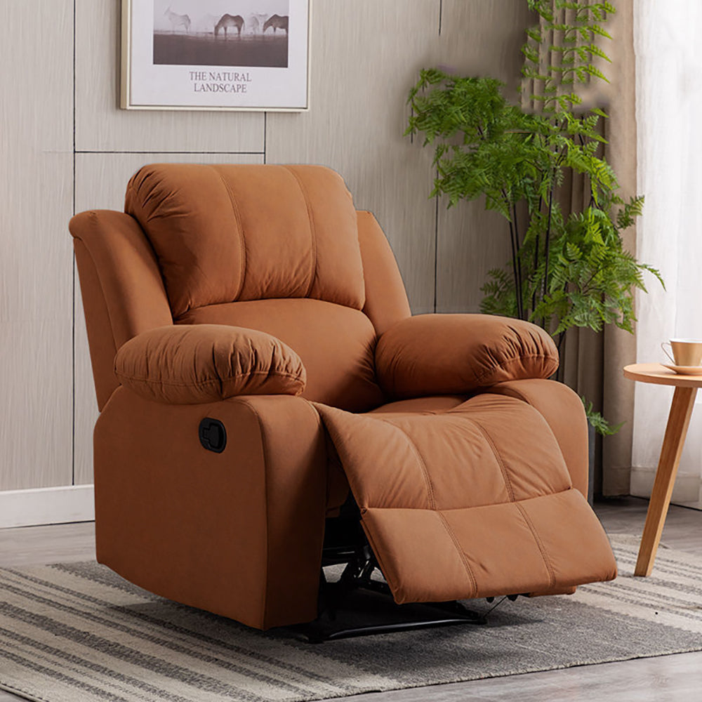 Recliner Chair,Manual/Electric Recline with Footrest, 360 Rotation & Plush Cotton Padding