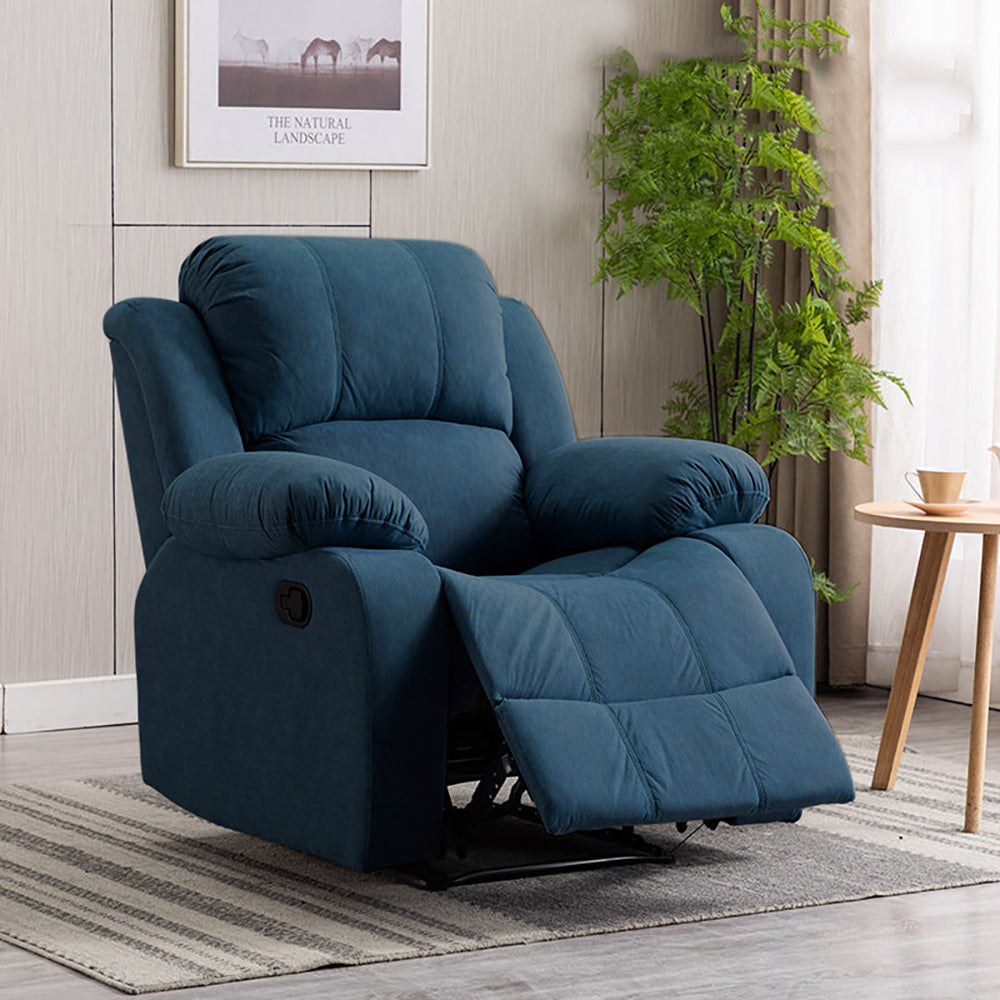 Recliner Chair,Manual/Electric Recline with Footrest, 360 Rotation & Plush Cotton Padding