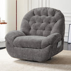 Recliner Chair,Manual/Electric Recline with Footrest, 360 Rotation & Plush Cotton Padding