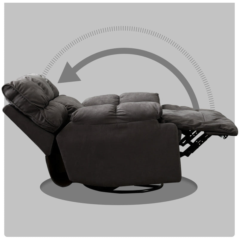 Recliner Chair,Manual/Electric Recline with Footrest, 360 Rotation & Plush Cotton Padding
