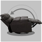 Recliner Chair,Manual/Electric Recline with Footrest, 360 Rotation & Plush Cotton Padding